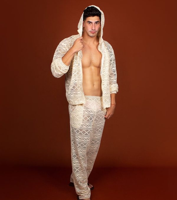 Conjunto de Chaqueta de Malla y Pantalón de Malla