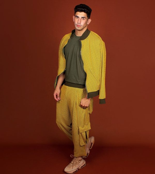 Conjunto de chaqueta y pantalon de bolsillos Cargo